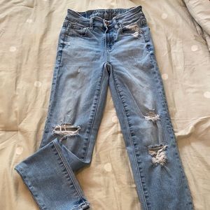 American Eagle ripped skinny jeans